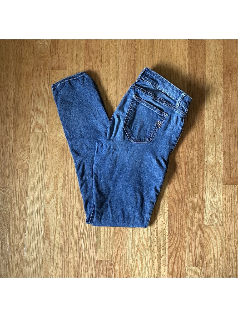 Miss Me Blue Mid-Rise Super Skinny Stretch Jeans Women’s Size 27 Pants Y2K Denim